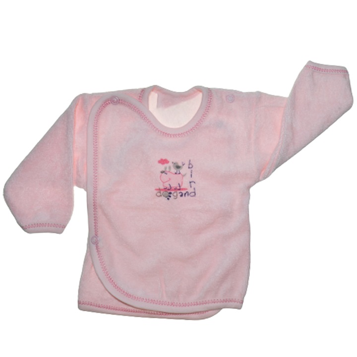 Bluza cu maneca lunga de frotir pentru fete Koala B1824-62, Roz 98813