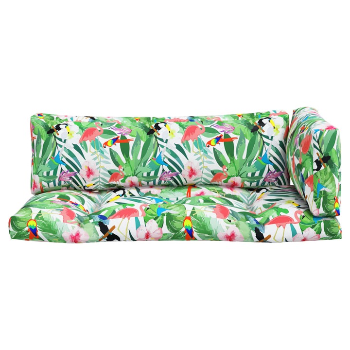 Set perne pentru paleti vidaXL, 3 buc., multicolor, tesatura oxford, 3.5 Kg