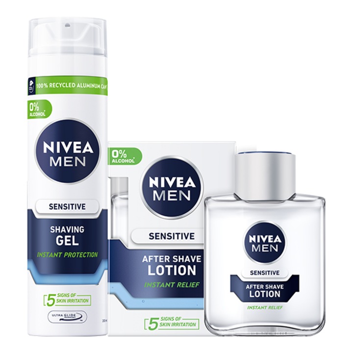 Nivea promóciós csomag After Shave Sensitive + Sensitive borotvagél