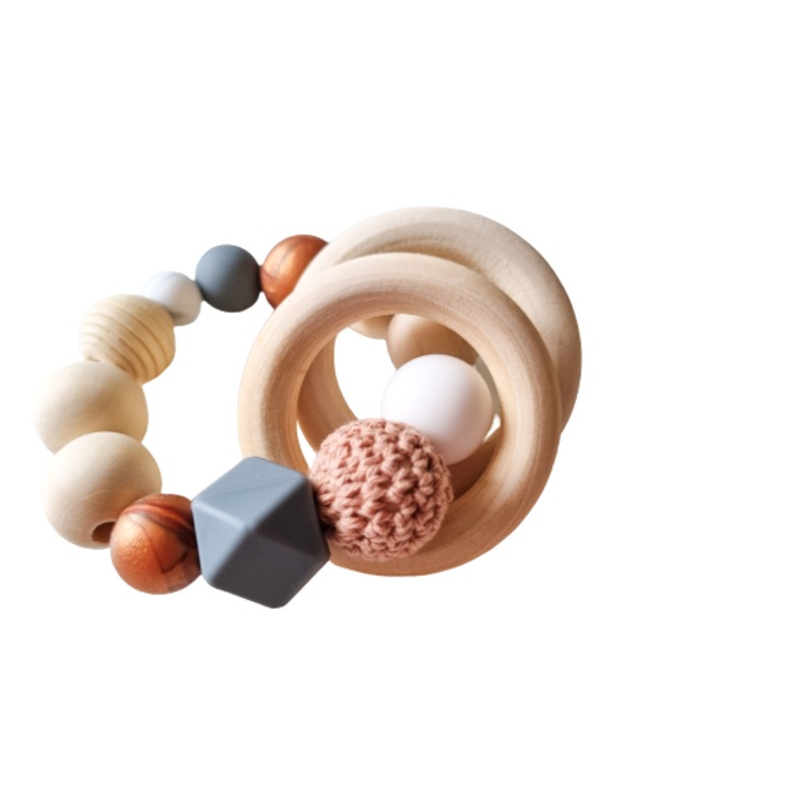 Fa, szilikon és pamut fogászati játék, Just Cute, Jesse