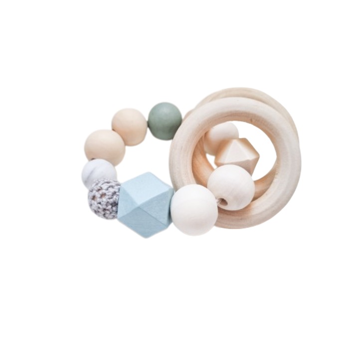 Fa, szilikon és pamut fogzási játék, Just Cute, Naud