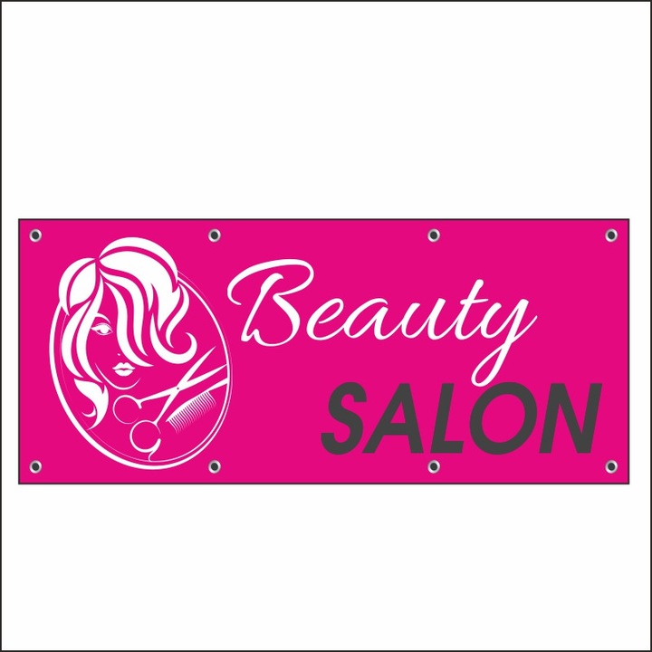 Banner MEDIA, "Beauty salon" model 1, 150 x 60 cm
