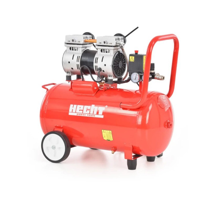 Csendes, olajmentes kompresszor, 50 l, 1,5 kW, Hecht 2086