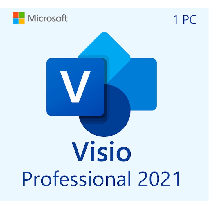 Licenta Microsoft Visio Professional 2021, Stick USB