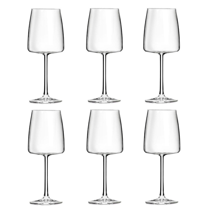 Комплект 6 чаши за бяло вино Essential 43, RCR Crystal, 43 cl