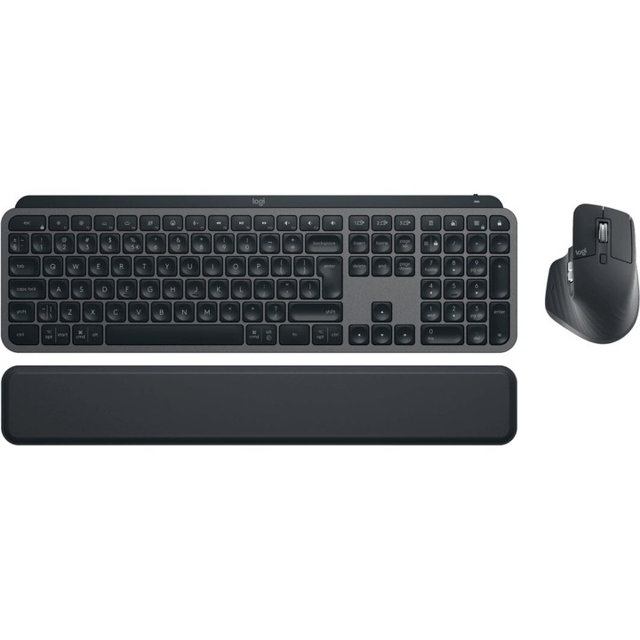 Безжичен комплект Logitech MX Keys Combo Gen 2, Черен, Wireless