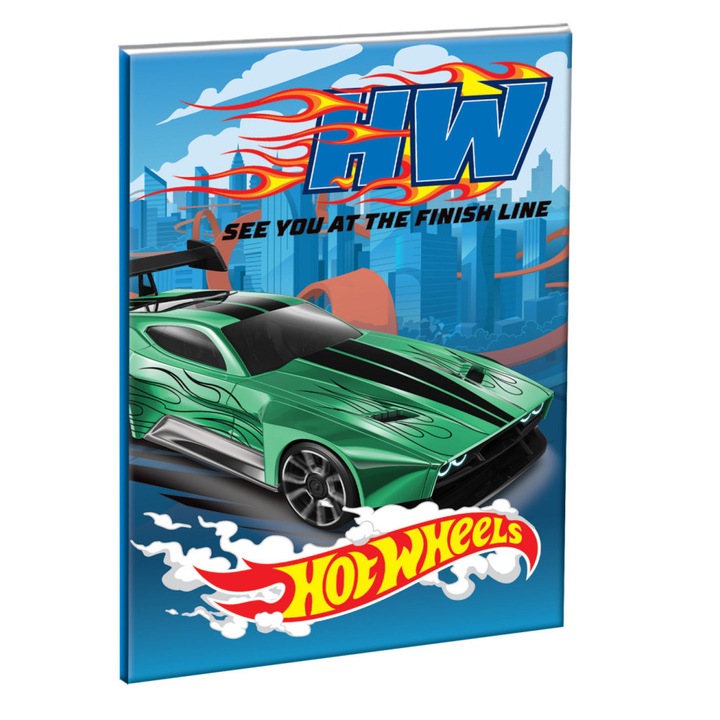 Тетрадка Hot Wheels, Състезание, B/5 линии, 40 страници