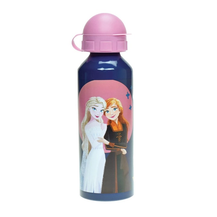 Алуминиева бутилка за вода Disney Frozen Elixir 520 ml Navy blue