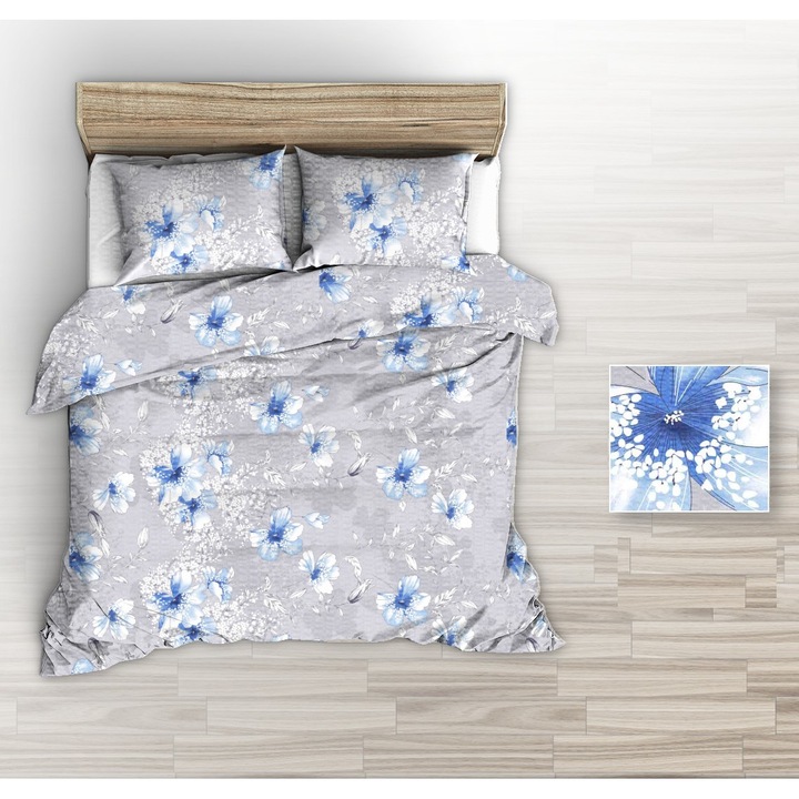 Lenjerie de pat FAN, bumbac, multicolor