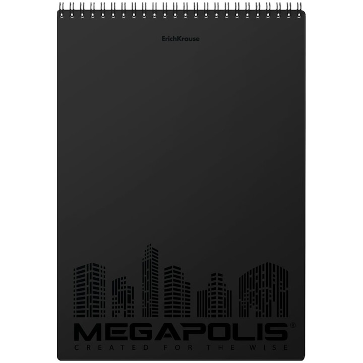 Bloc Notes Ek Megapolis, A4, 80 File, Aritmetica, Negru