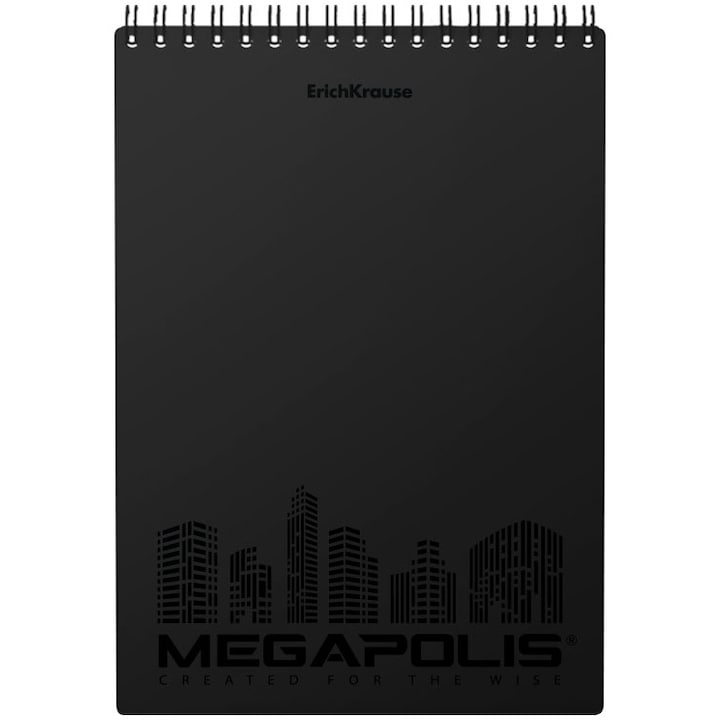Bloc Notes Ek Megapolis, A5, 80 File, Aritmetica, Negru