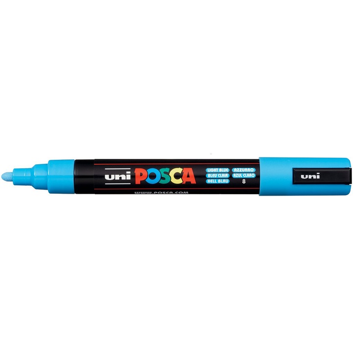 Маркер Uni Pc-5M Posca 1.8-2.5 mm, Светло син