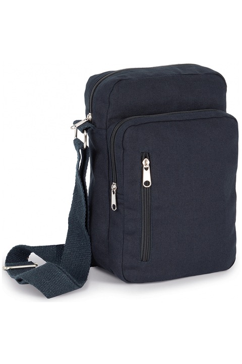 Geanta de umar, Cotton KI0375, 27 x 18 x 7 cm, twill 100% bumbac, bleumarin