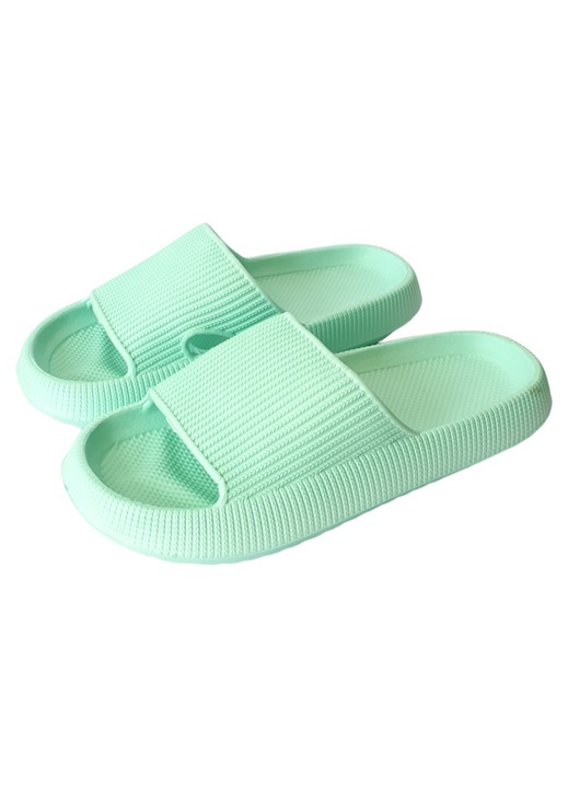 Papuci de plaja dama, verde, PD40, Verde, 40-41
