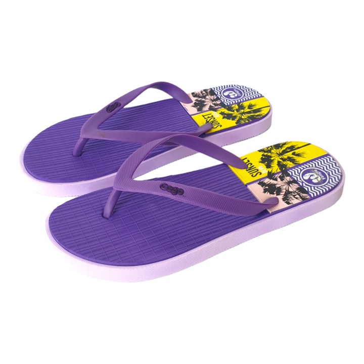 Papuci de plaja dama mov, PD49, Mov, 41