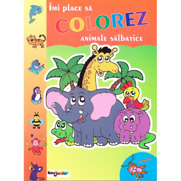 Imi place sa colorez. Animale salbatice