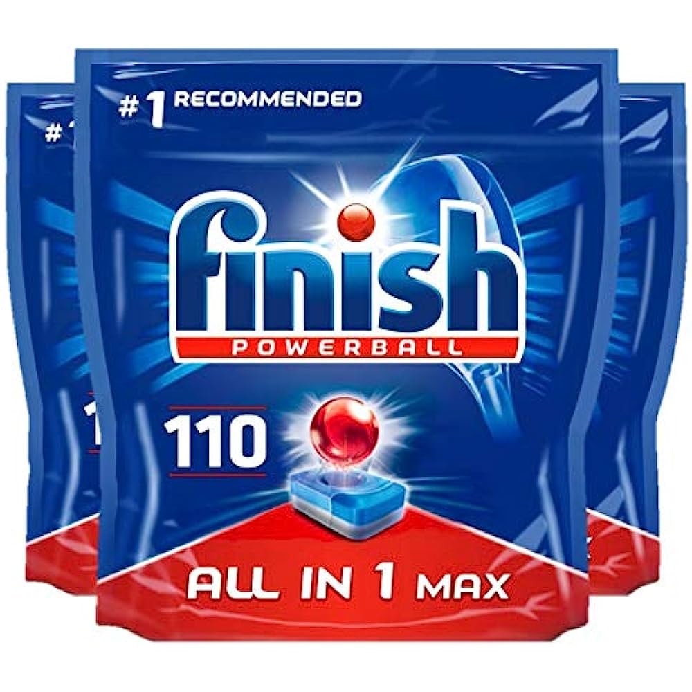 Комплект таблетки за съдомиялна Finish All in 1 Max, 3x110 броя., 330 ...