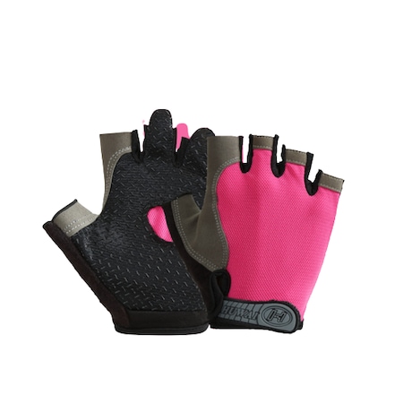 Manusi fitness pentru sala, ciclism si drumetii, unisex, respirabil, culoare Roz, marime XL