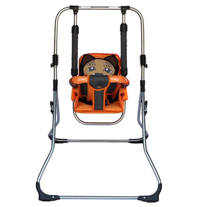 Бебешка люлка, Skyline, Метална, 6-36 месеца, Оранжева
