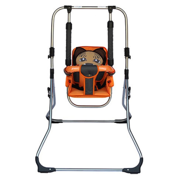 Бебешка люлка, Skyline, Метална, 6-36 месеца, Оранжева