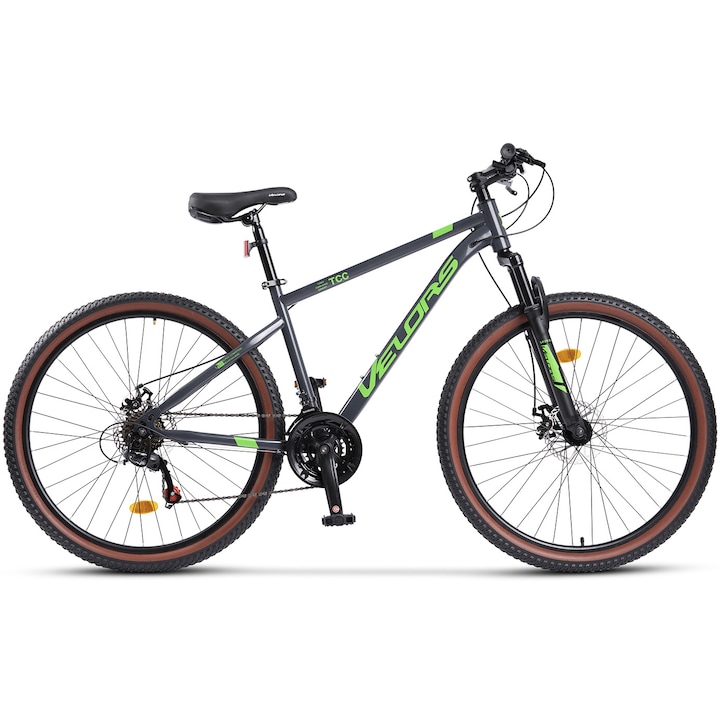 Bicicleta MTB Velors V27301A 27.5 inch, Gri Negru Verde