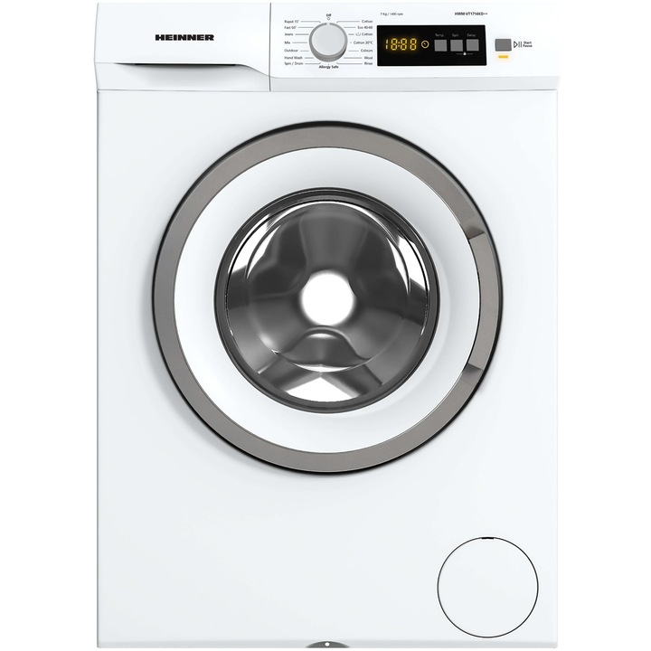 Пералня Heinner HWM-VT1714KD++, 7 кг, 1400 об./мин, Бял