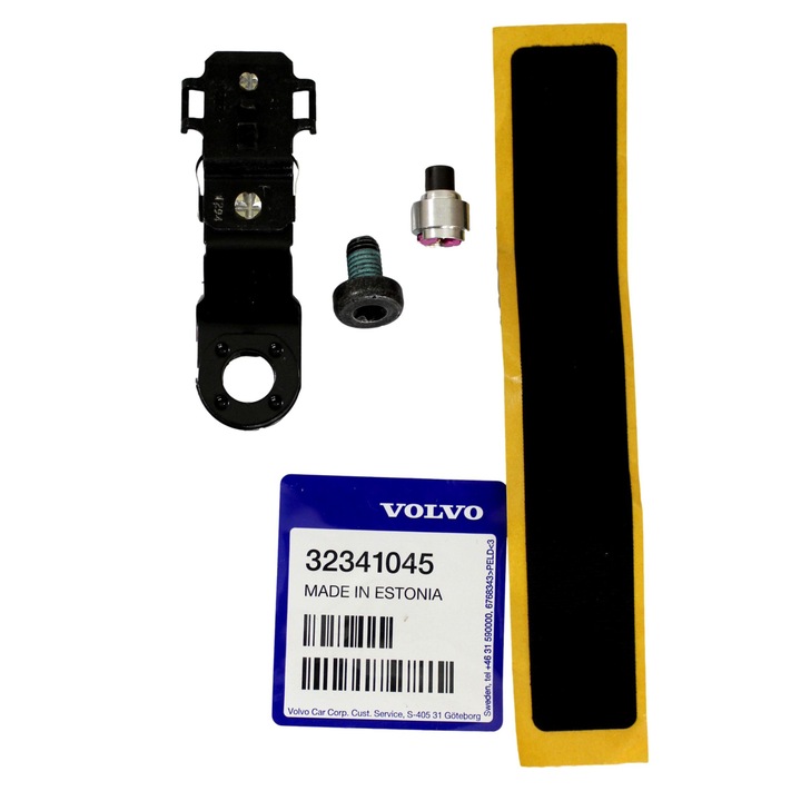 Bal oldali biztonsági öv csat, VOLVO, S60/V60/S80/V70/XC60/XC70 típusokhoz, OE, fekete