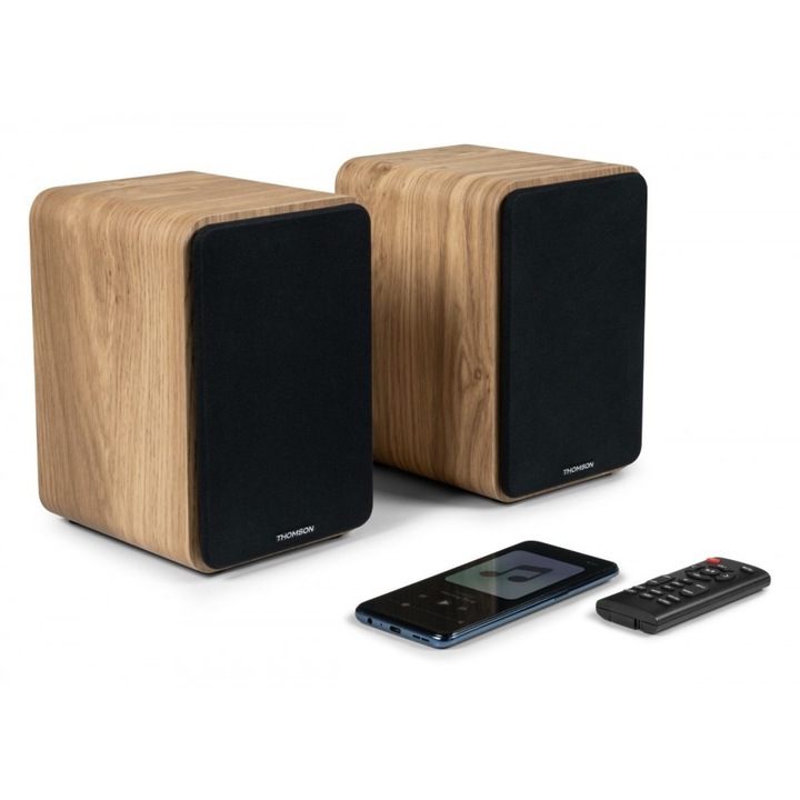 Тонколона Thomson WS602DUO Стерео, Bluetooth 5.0, Черна