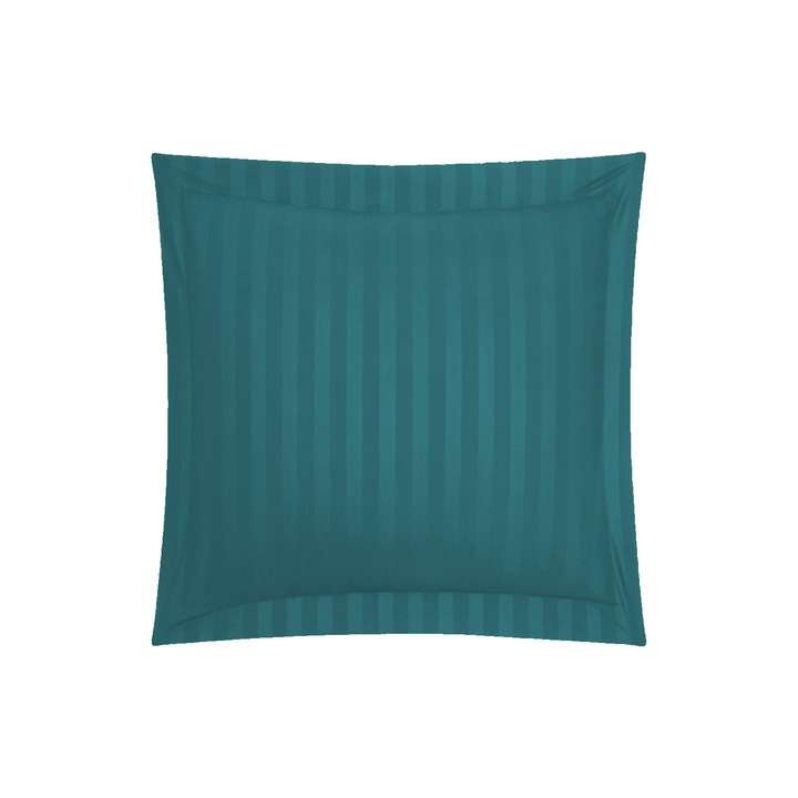 Damaszt párnahuzat 100% pamut csík 1 cm, 40 x 40 cm (45x45 cm - szegéllyel együtt), fukszia, türkiz