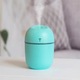 Mini umidificator blue, dimensiuni 80 x 80 x 103 mm, capacitate rezervor 220 ml, material silicon/PP/ABS/componente electronice, cablu USB