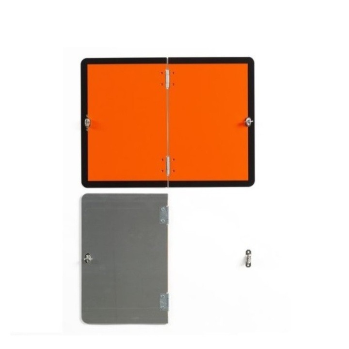 Placa ADR mare - PLIABILA, 300 X 400 mm, portocalie, reflectorizanta, MVM