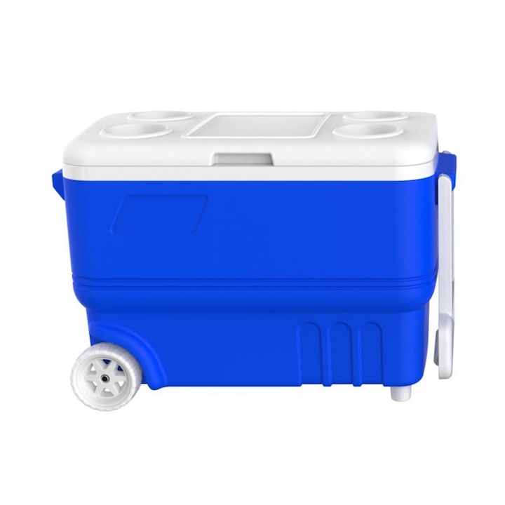 Хладилна кутия с колела Kale Termos 77748, 35 литра, Охлаждане, Пасивна, Син