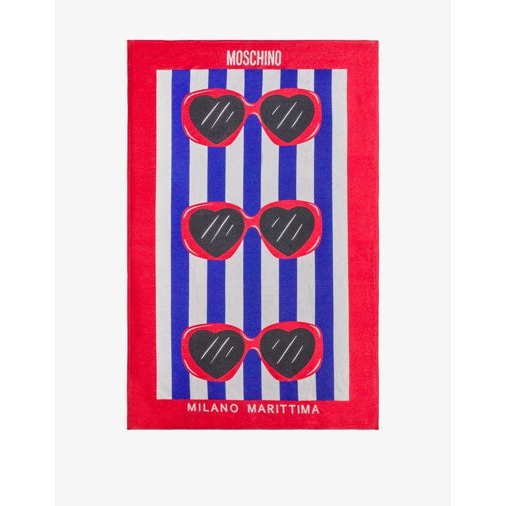 Плажна кърпа Moschino, 100x160 cm, многоцветна