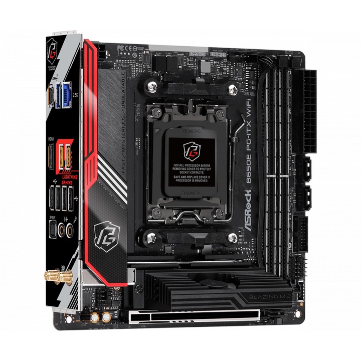 Дънна платка ASROCK B650E PG-ITX WiFi, Socket AM5, DDR5