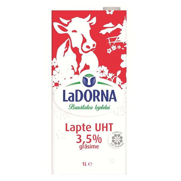 Set 8 x Lapte UHT La Dorna, 3.5% Grasime, 1 l