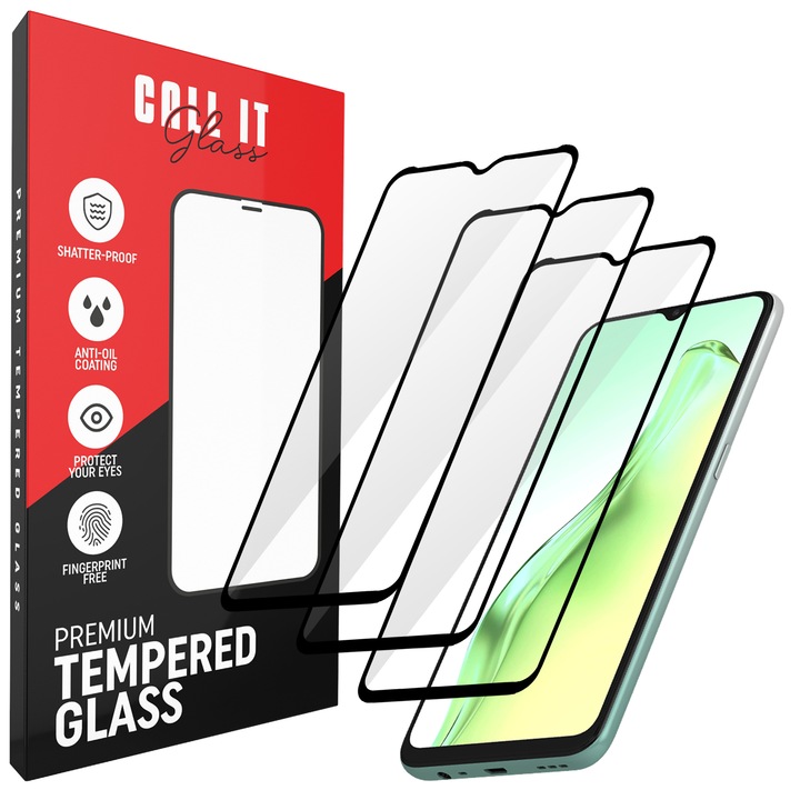 3 db Call It Glass™ védőfólia készlet Oppo A31 2020-hoz a Premium Ultra Transparent Glass termékből