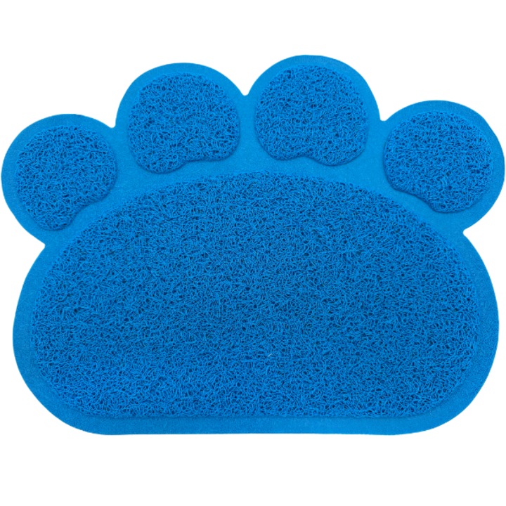 Covoras pentru caine, Nobleza, in forma de laba, S, 40x30cm, albastru