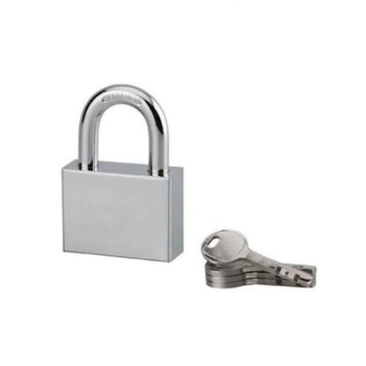 Lacat de santier, 50 mm, cu disc, 4 chei