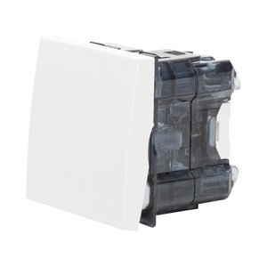 Intrerupator Simplu Elbi Moda Voice Modular 10A 2 Module Alb Mat