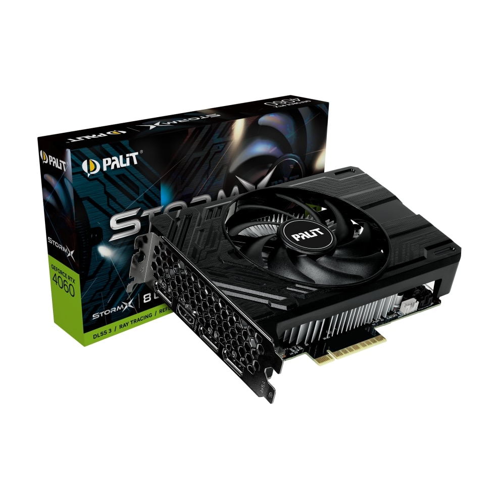 Placa video Palit GeForce RTX® 4060 StormX, 8GB GDDR6, 128