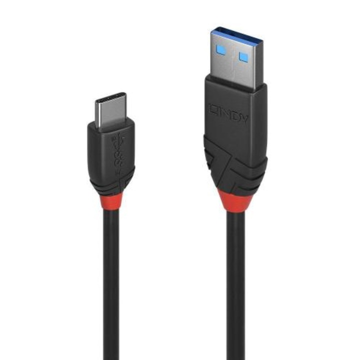 Lindy kábel 0,5m USB 3.2 A-típusú C-re Bla