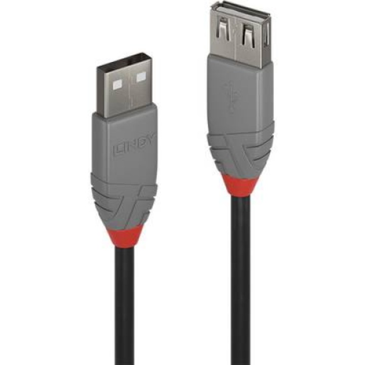 Lindy 0,5 m-es USB 2.0 A típusú Ext Anth kábel