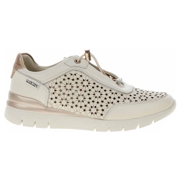 Tenisi dama, Pikolinos W4R-6584, piele naturala, alb, Alb, 37