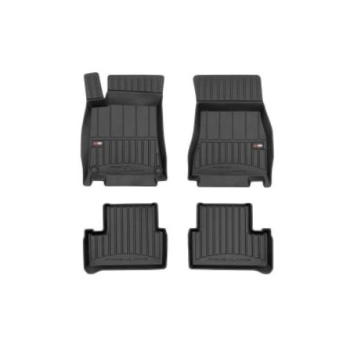 Set 4 covorase podea cauciuc Frogum, pentru DS DS 4 II; Opel Astra L; Peugeot 308 III 07.21, negru
