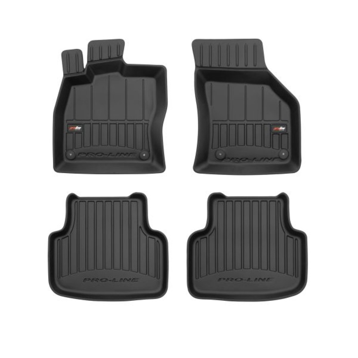 Set 4 covorase podea cauciuc Frogum Basic, fata/spate, pentru skoda octavia iii, octavia iv 11.12-, liftback / station wagon, negru