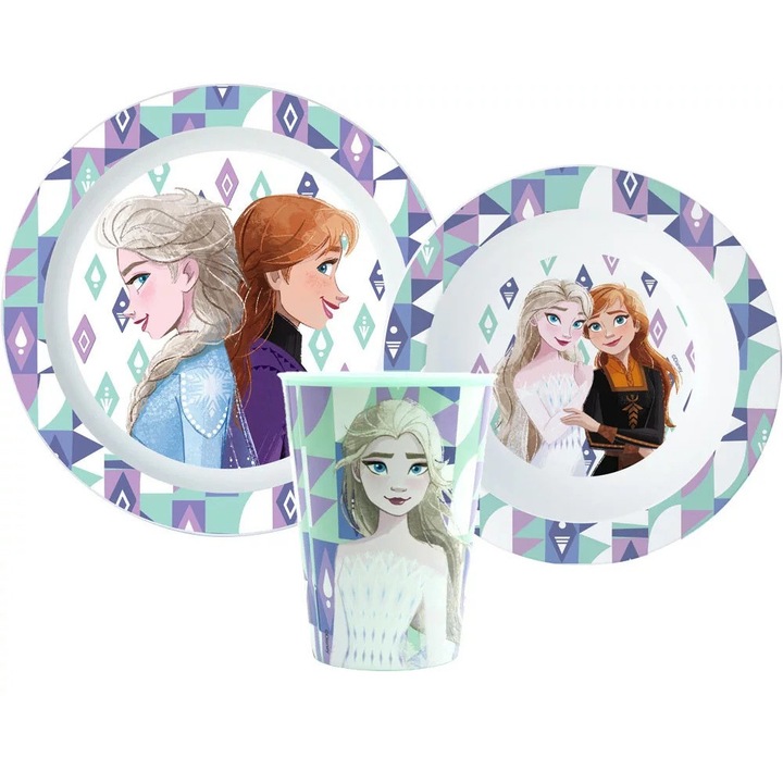 Set vesela Disney Frozen, Stor, Multicolor