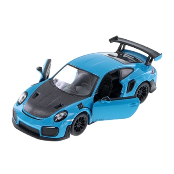 Kinsmart fém modell 1:34 Porsche 911 GT2 RS, 12 cm, kék