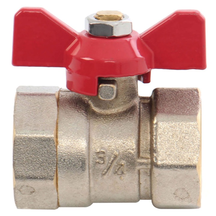 Robinet trecere apa calda din alama 3/4