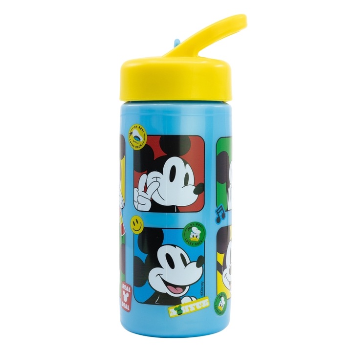 Sticla plastic sport Mickey Mouse Fun-Tastic 410 ml Albastru