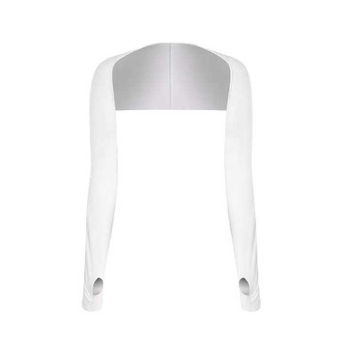 Bolero Sport pentru Protectie Solara, cu Maneci Elastice, Marime Universala M - XL, Alb, CBD CORAL BEST DEALS Alb +3 ani Alb 1 +3 ani